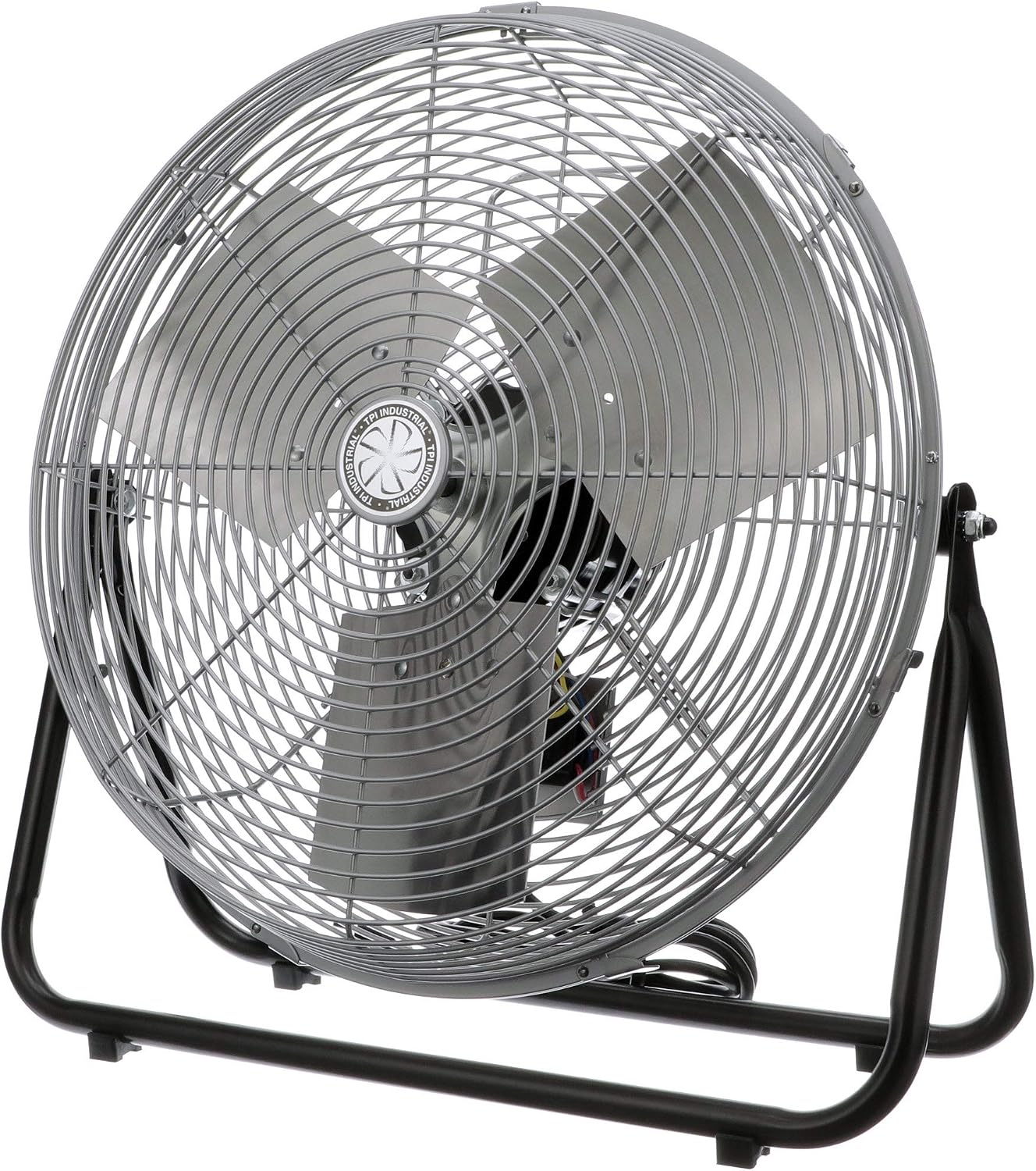 TPI Corporation F18-TE 18' Heavy Duty Floor Fan — 3 Speed Industrial Workstation Shop Fan — Commercial Grade Air Circulation Fan — 120v Single Phase