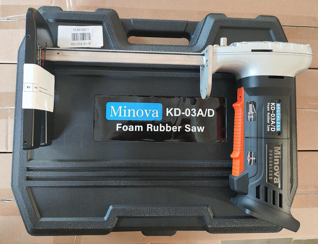 Brushless Foam Rubber Cutter 8' Kit, Cutting of All Densities of Rubber, upholstery foam cushion & Flexible Plastic Foam, Heavy-Duty Cutting Tool, Designed for Fast (Corded)