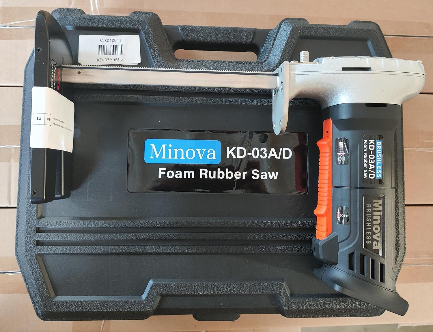 Brushless Foam Rubber Cutter 8' Kit, Cutting of All Densities of Rubber, upholstery foam cushion & Flexible Plastic Foam, Heavy-Duty Cutting Tool, Designed for Fast (Corded)