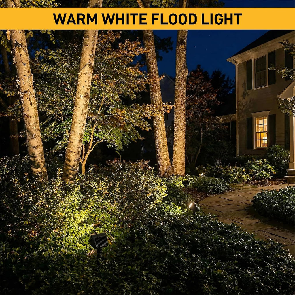 GOLDEN STAR LED Low Voltage Landscape Lighting LED Wall Wash Lights 18 Watt Weatherproof Floodlight Outdoor Landscape Lighting 600 Lumen Garden Lights 8401-4675-G06