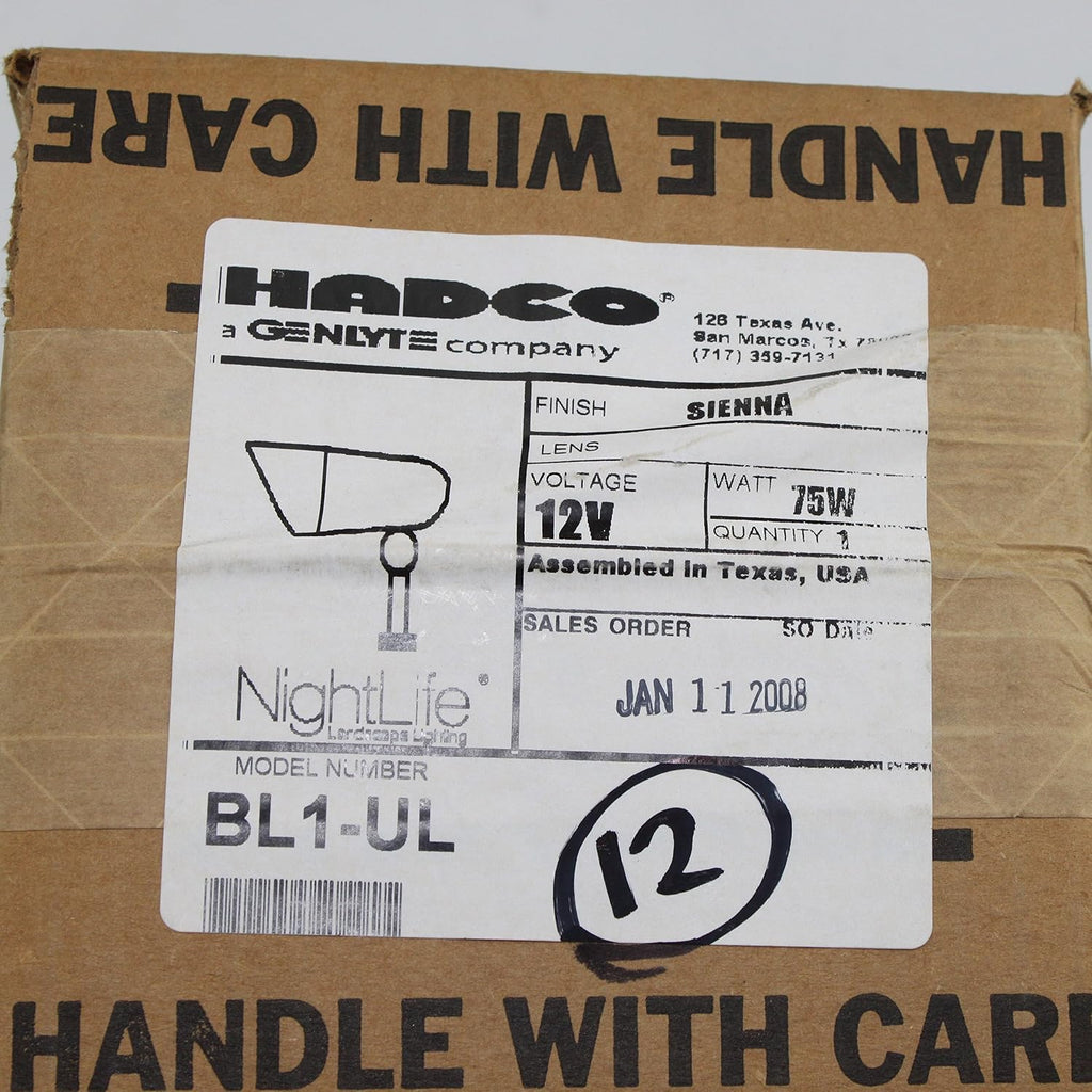 Lighting BL1-UL Landscape Light Small Bullyte Flood Spot Light Long Shroud MR16; Sienna Finish