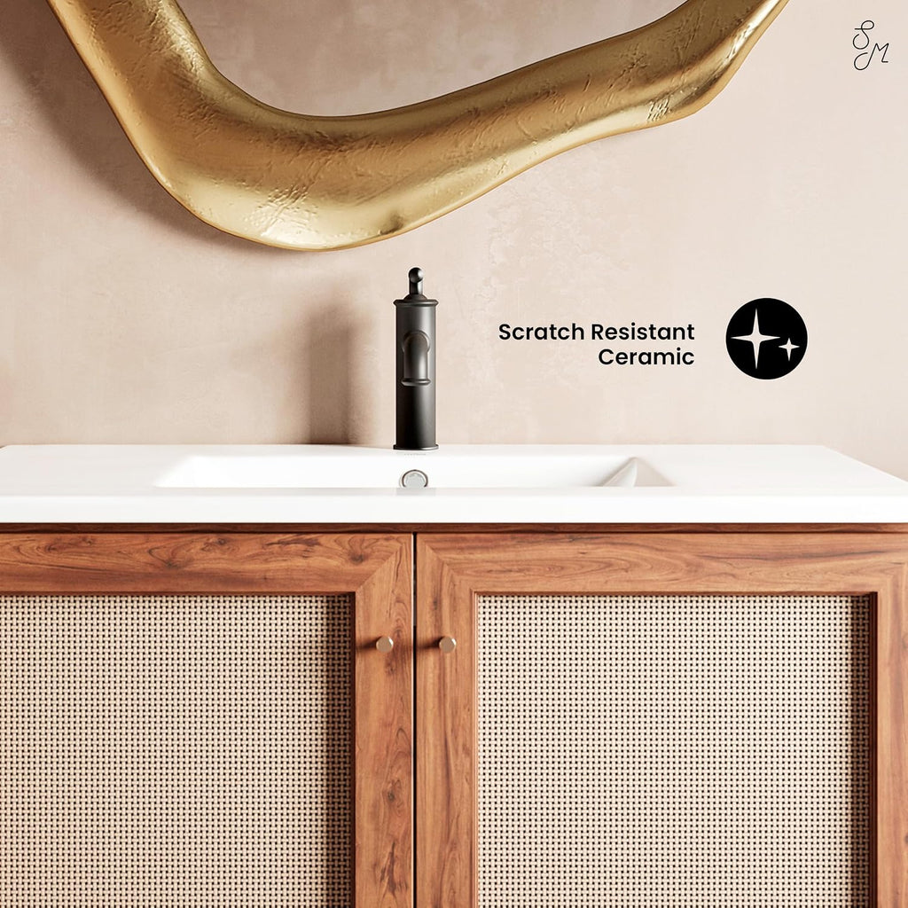 36' Ceramic Vanity Sink Top