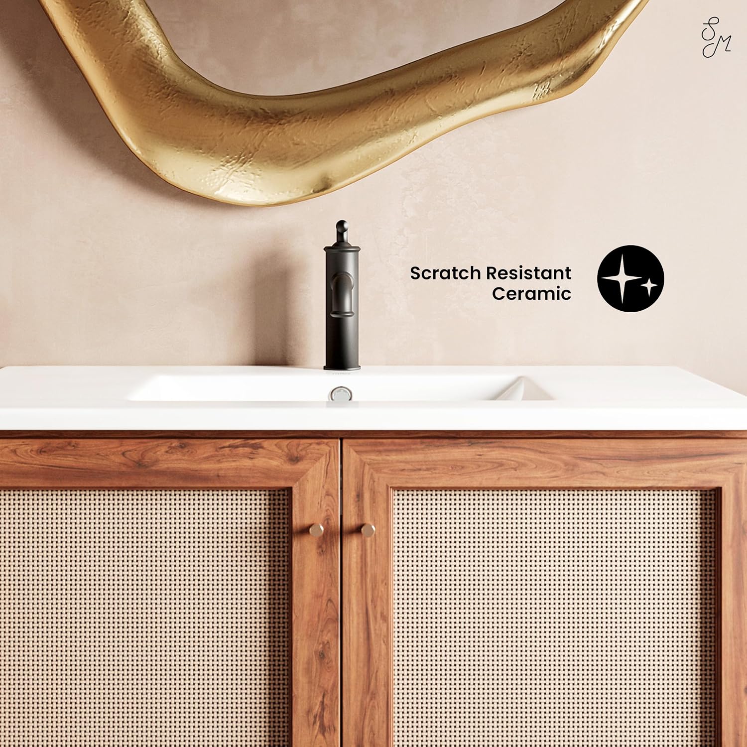 36' Ceramic Vanity Sink Top