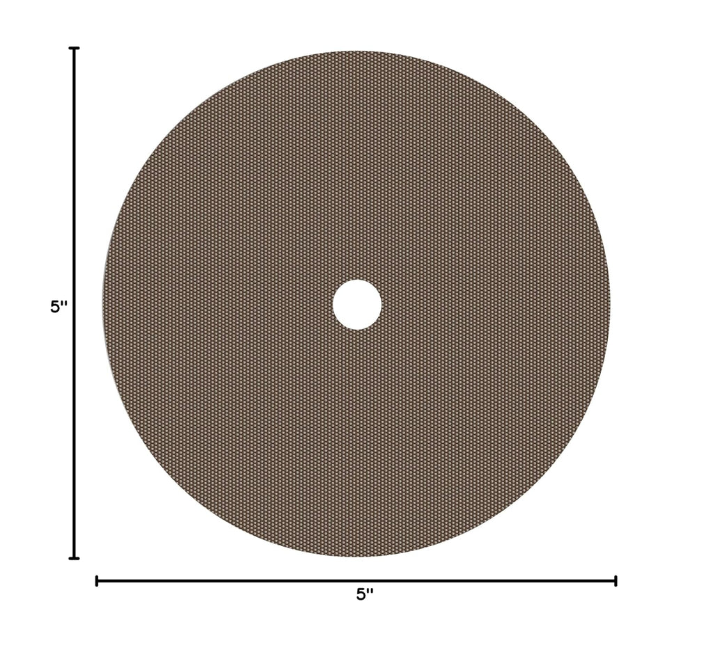 3M 6002J Coated Diamond Black Hook & Loop Disc - Cloth Backing - X Weight - 125 Grit - Fine - 5 in Diameter - 1 in Center Hole - 14994 [PRICE is per CASE]