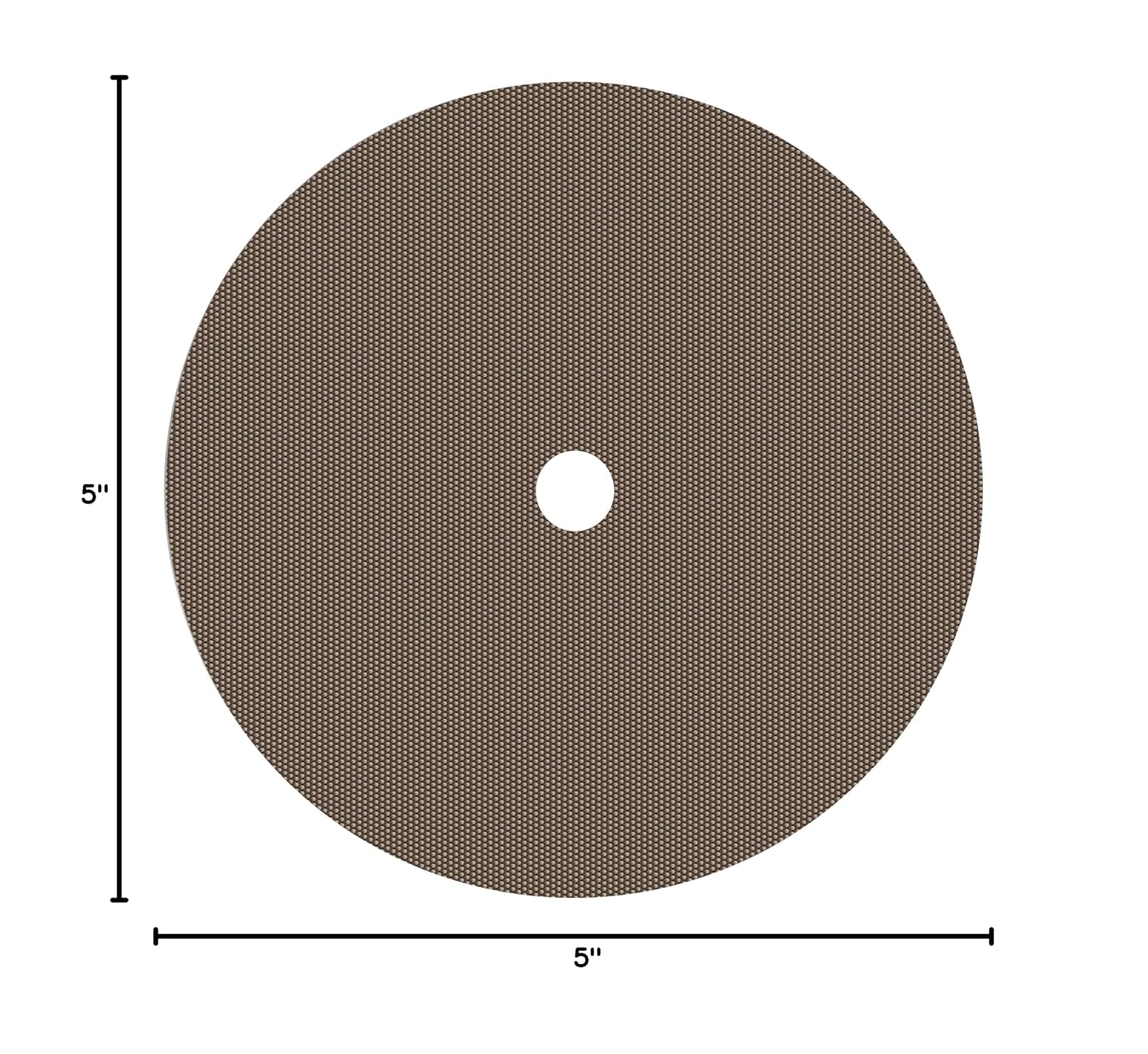 3M 6002J Coated Diamond Black Hook & Loop Disc - Cloth Backing - X Weight - 125 Grit - Fine - 5 in Diameter - 1 in Center Hole - 14994 [PRICE is per CASE]
