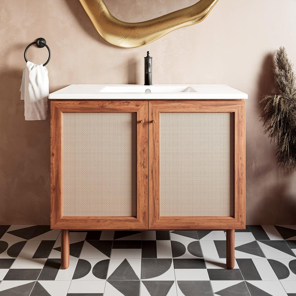 36' Ceramic Vanity Sink Top