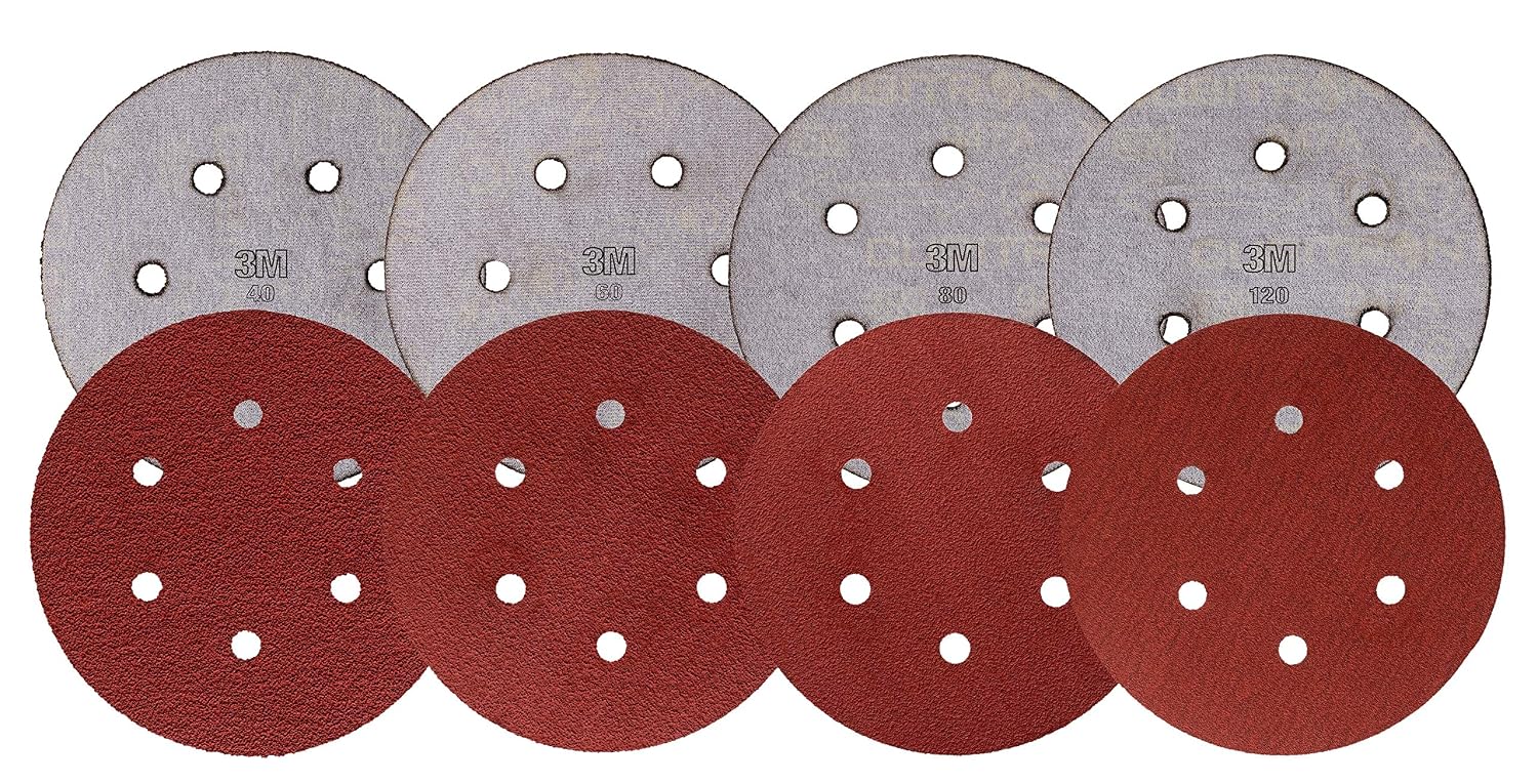 Cubitron Hookit 7447 PRO Disc, 5' x NH A VFN, Aluminum Oxide, Maroon (Pack of 40)