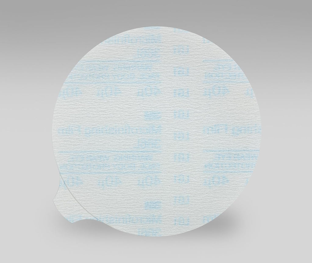 Cubitron Microfinishing PSA Film Disc 366L - 100 Micron Aluminum Oxide Type D Sanding Disc - Adhesive Backing - For Random Orbital Sander - 5 in