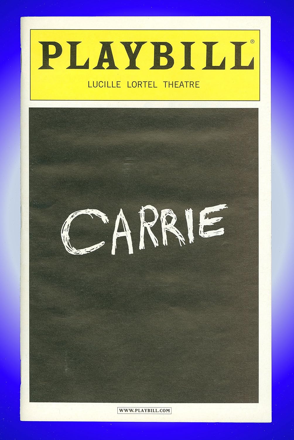 Carrie, Off-Broadway playbill + Molly Ranson, Marin Mazzie, Christy Altomare, Elly Noble