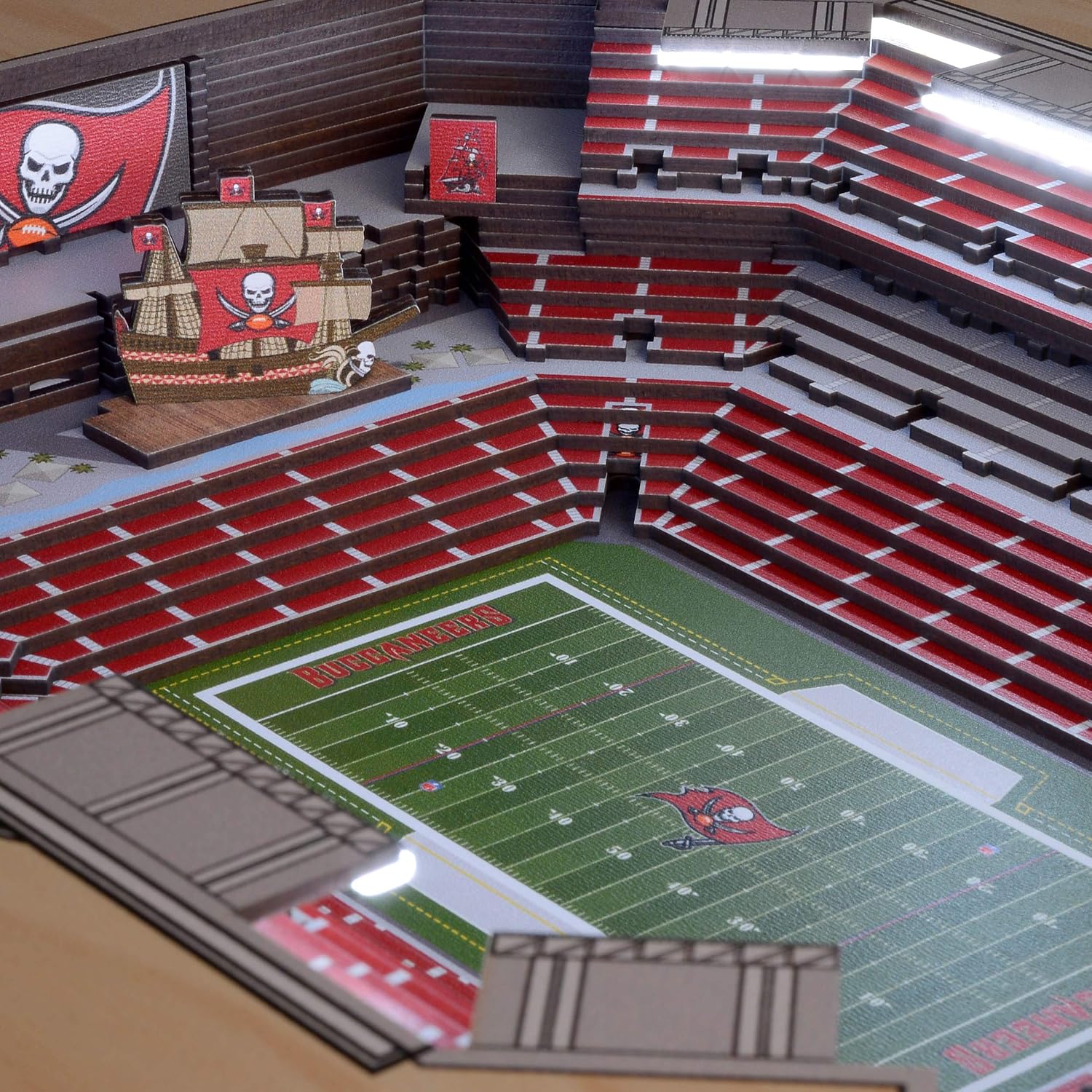 YouTheFan NFL 25-Layer StadiumViews Lighted End Table