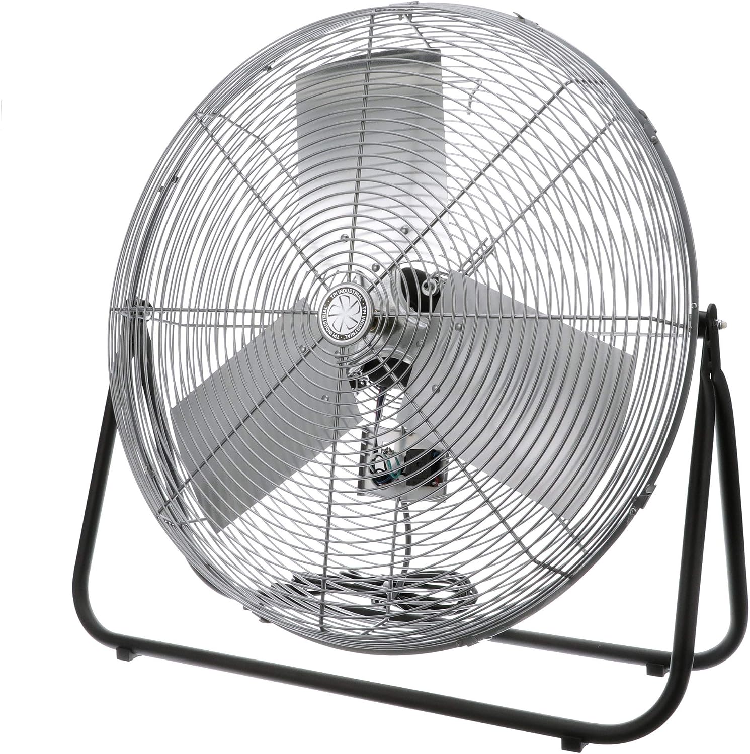TPI Corporation F24-TE 24' Heavy Duty Floor Fan — 3 Speed Industrial Workstation Shop Fan — Commercial Grade Air Circulation Fan — 120v Single Phase