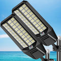Solar Street Lights Outdoor Waterproof - Large 10000W Commercial Outdoor Solar Light Dusk to Down with Motion Sensor Remote Control LED Parking Lot Flood Lights for Yard Garden Walkway