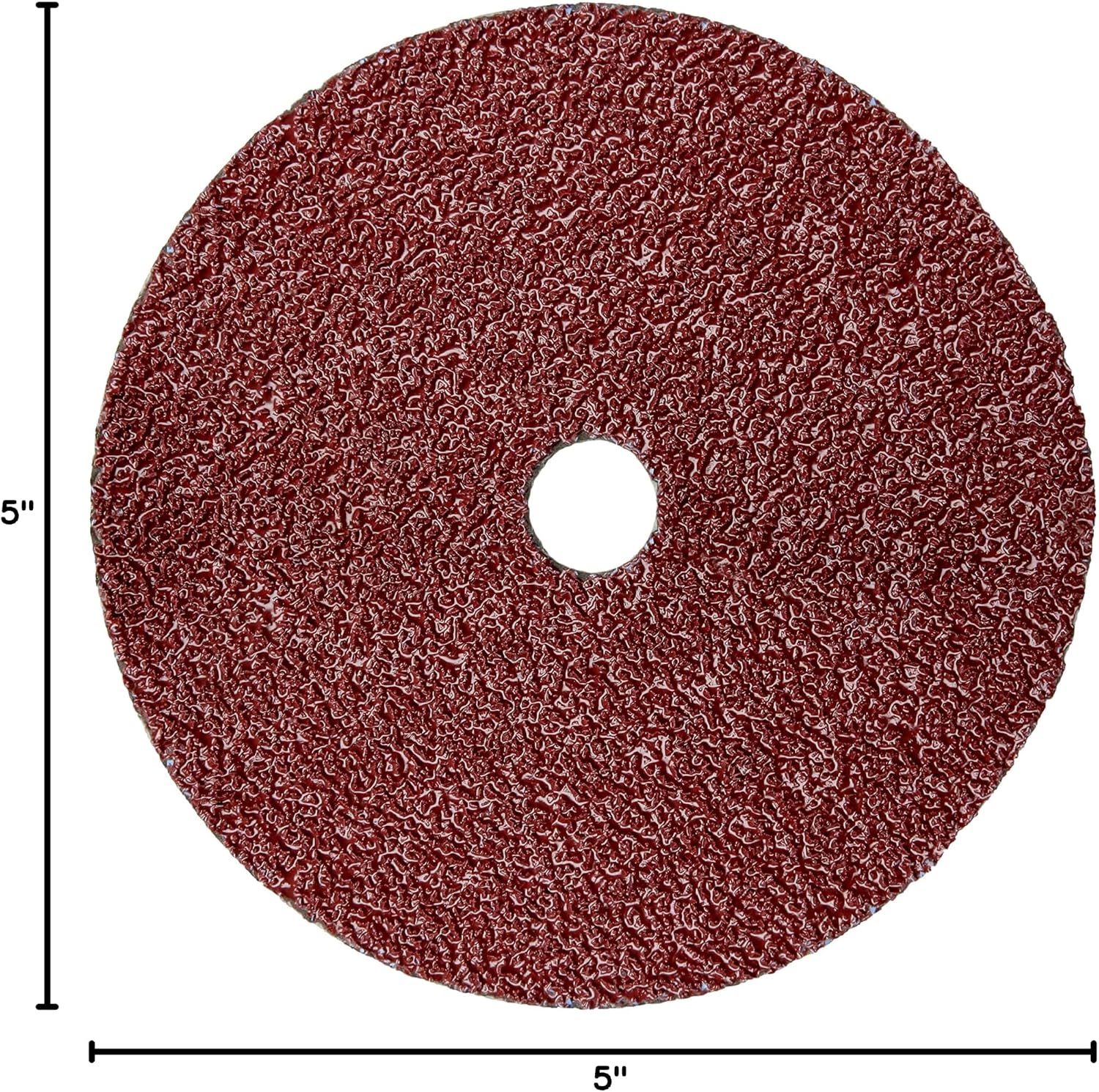 3M Cubitron II 982C Coated Ceramic Fiber Disc - 80 Grit - 5 in Dia 7/8 in Center Hole - 12000 Max RPM - 27636 [Price is per DISC]