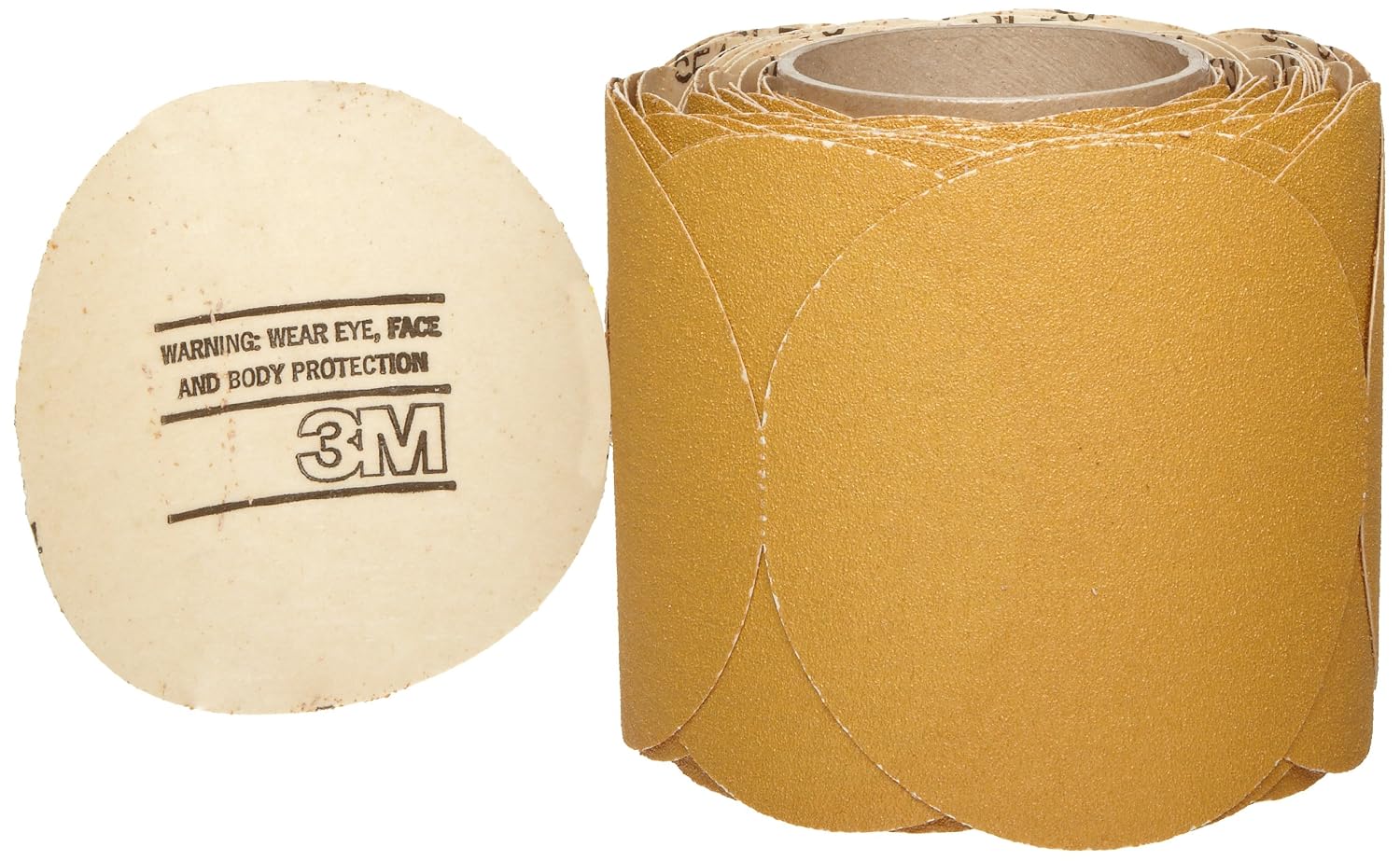 3M 363I 80 Grit, 5' Diameter Aluminum Oxide Paper Disc with Stikit Adhesive Backing, F Weight Roll