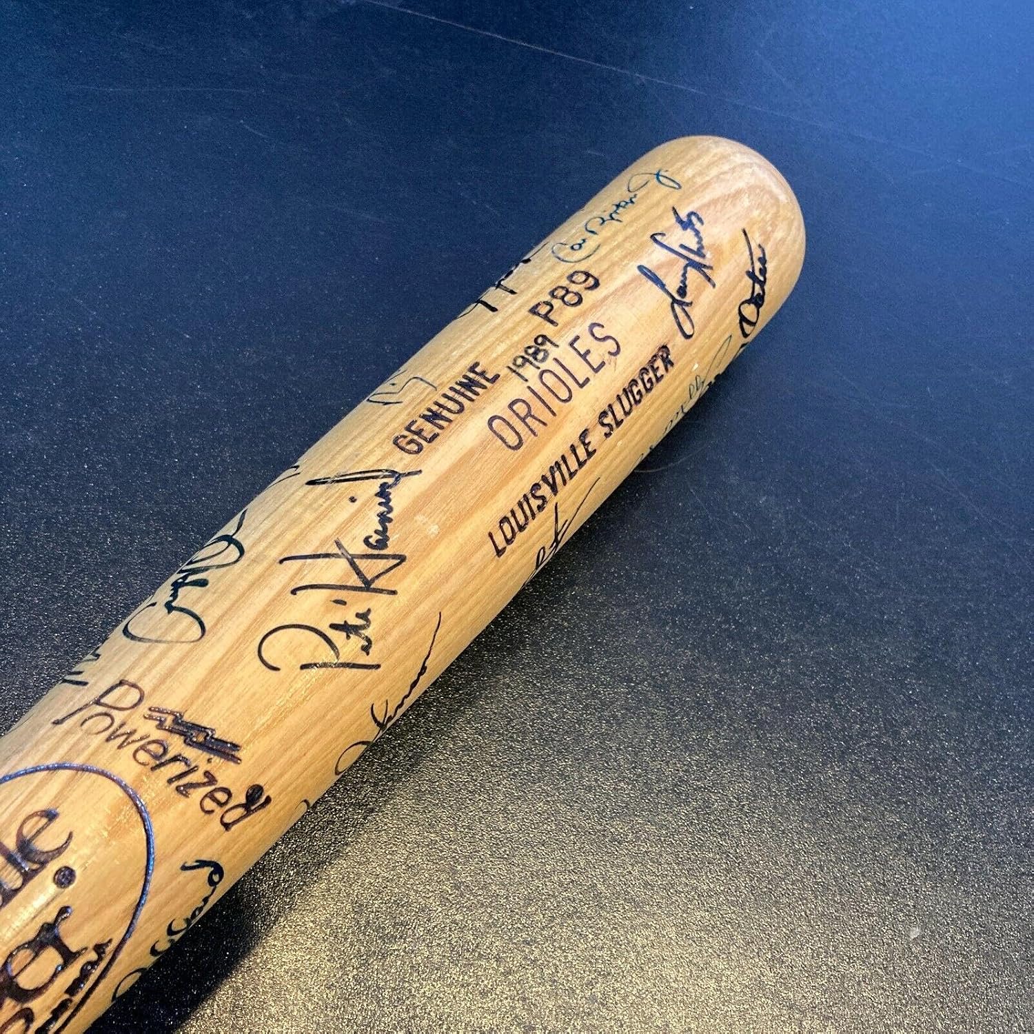 Cal Ripken Jr. 1989 Baltimore Orioles Team Signed Game Issued Baseball Bat - Autographed MLB Bats