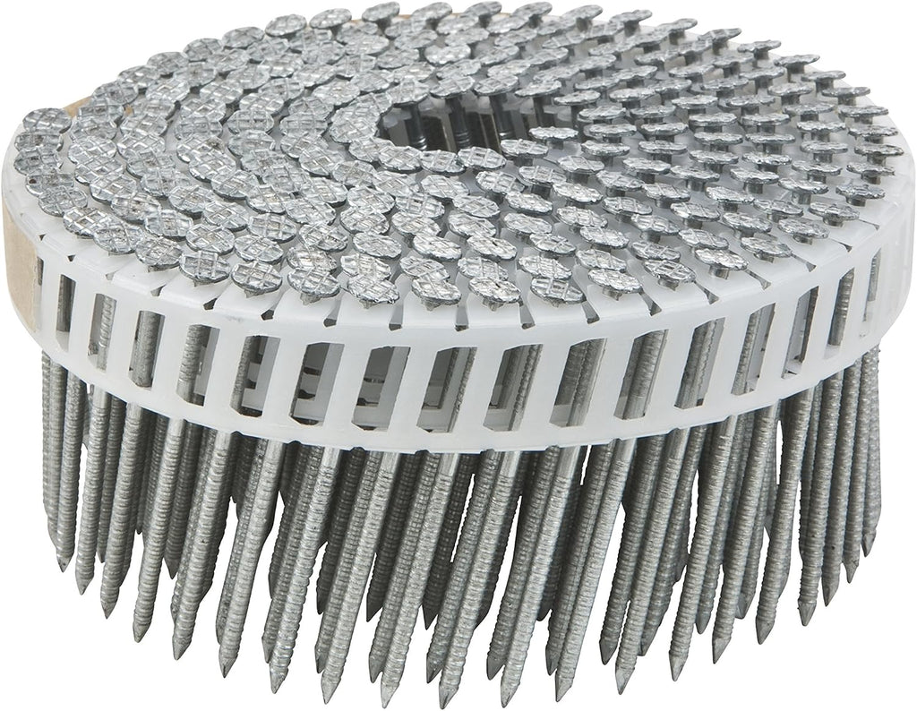 Metabo HPT Siding Nails, 3' x .113, Fiber Cement Nails, Hot Dipped Galvanized, Plastic Sheet, Coil, SM, 4800 Count (13391HPT)