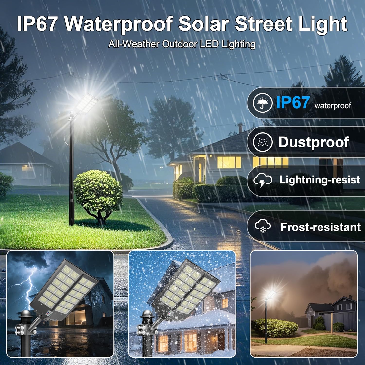 loyoele 9000W Solar Street Lights Outdoor 120000LM, Commercial Parking Lot Light 7000K, Solar Flood Outdoor Lights IP67 Waterproof with Motion Sensor for Road, Garden, Basketball Courts