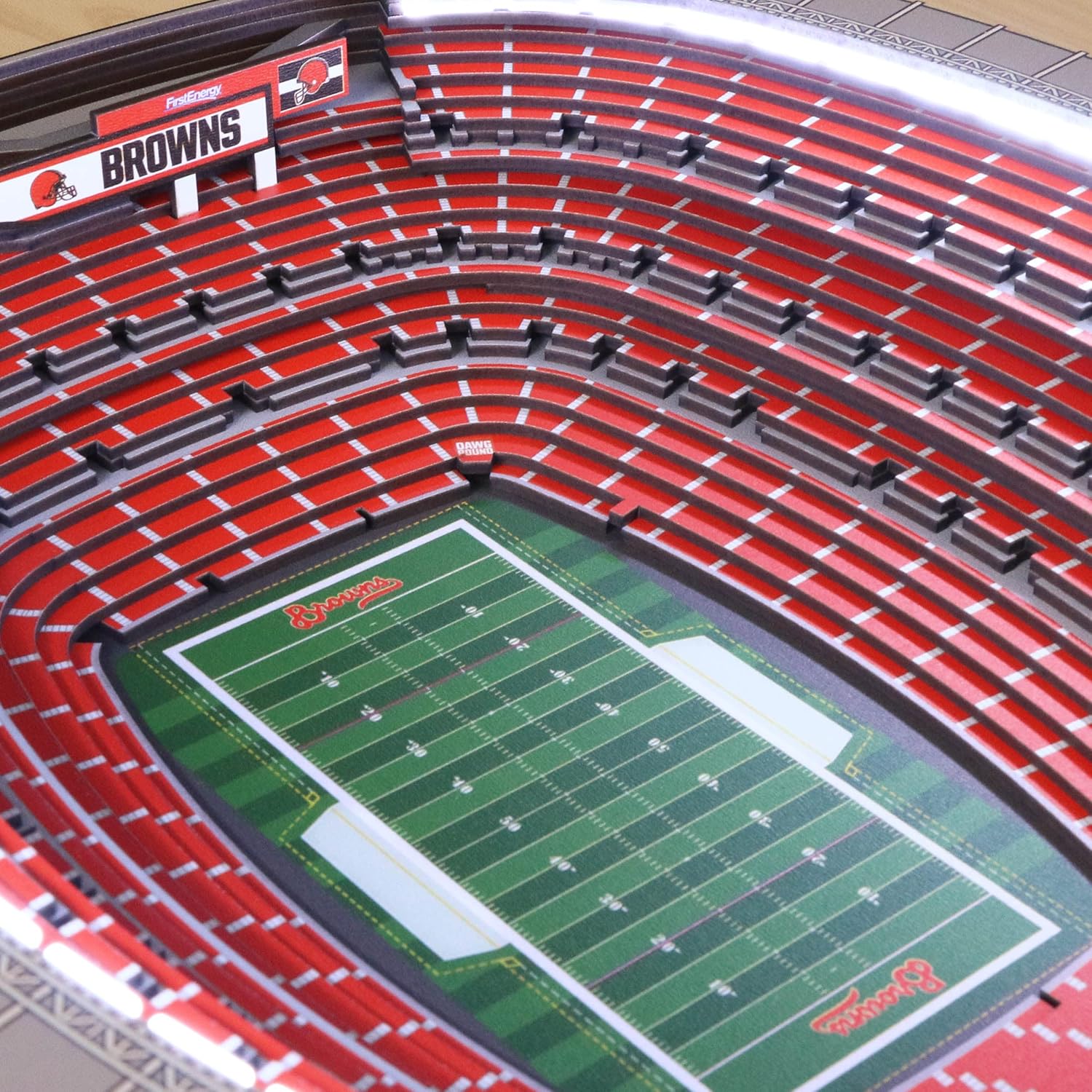 YouTheFan NFL 25-Layer StadiumViews Lighted End Table