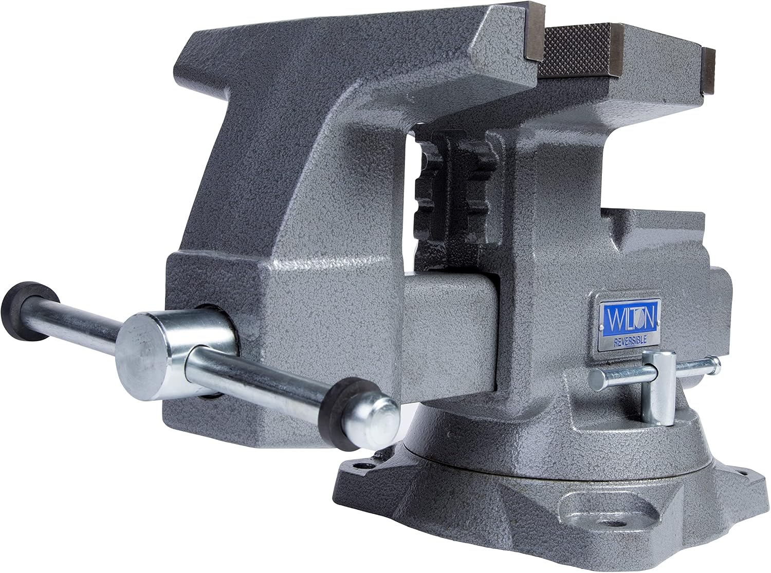 Wilton Reversible Bench Vise, 8' Jaw Width, 9-1/4' & 14-1/2' Jaw Opening, 4-3/4' Throat (Model 4800R)