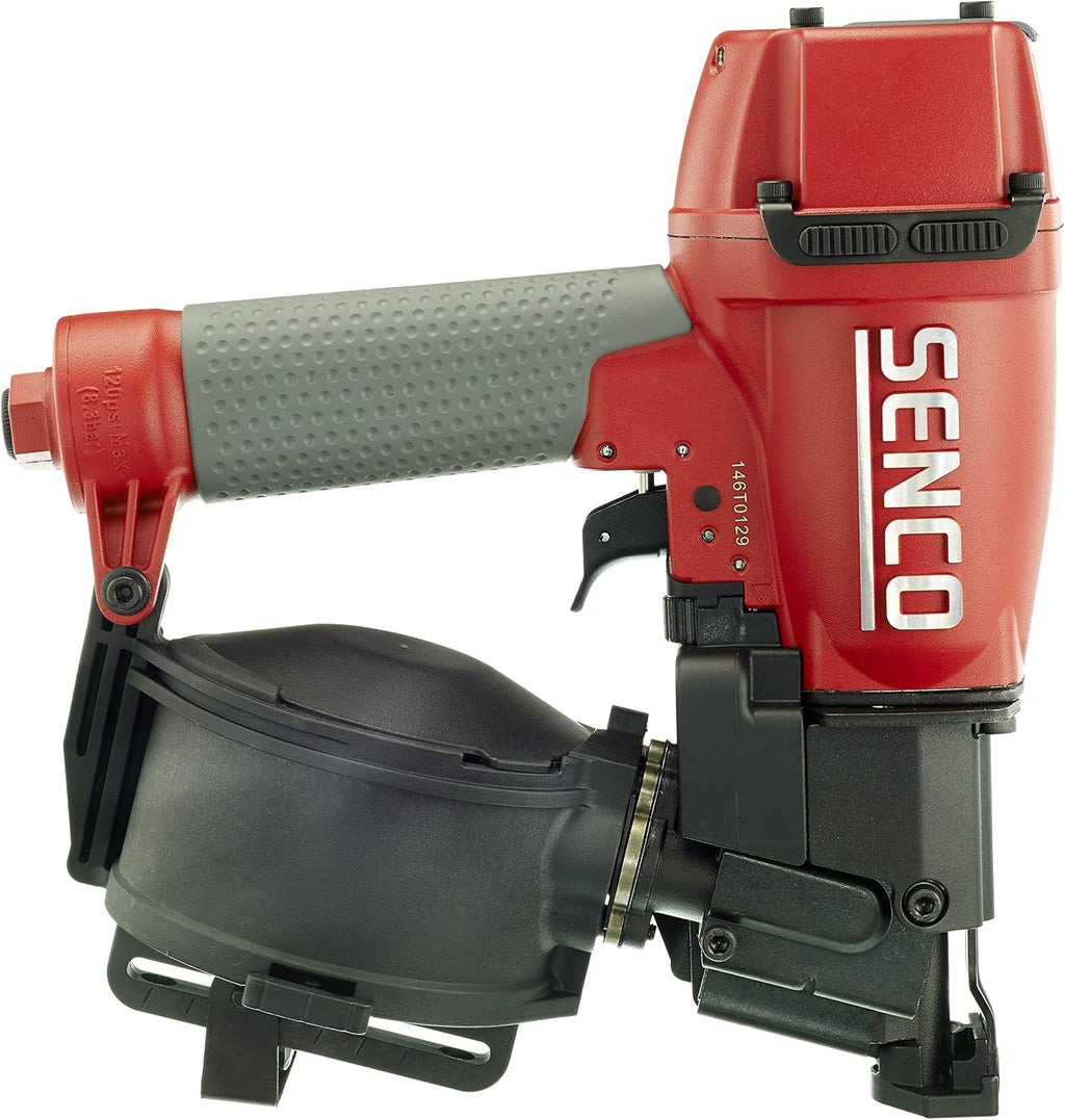 Senco 8V0001N RoofPro 445XP 1-3/4' 15-Degree Angle Wire Pneumatic Coil Siding Nailer, Roofing Nailer