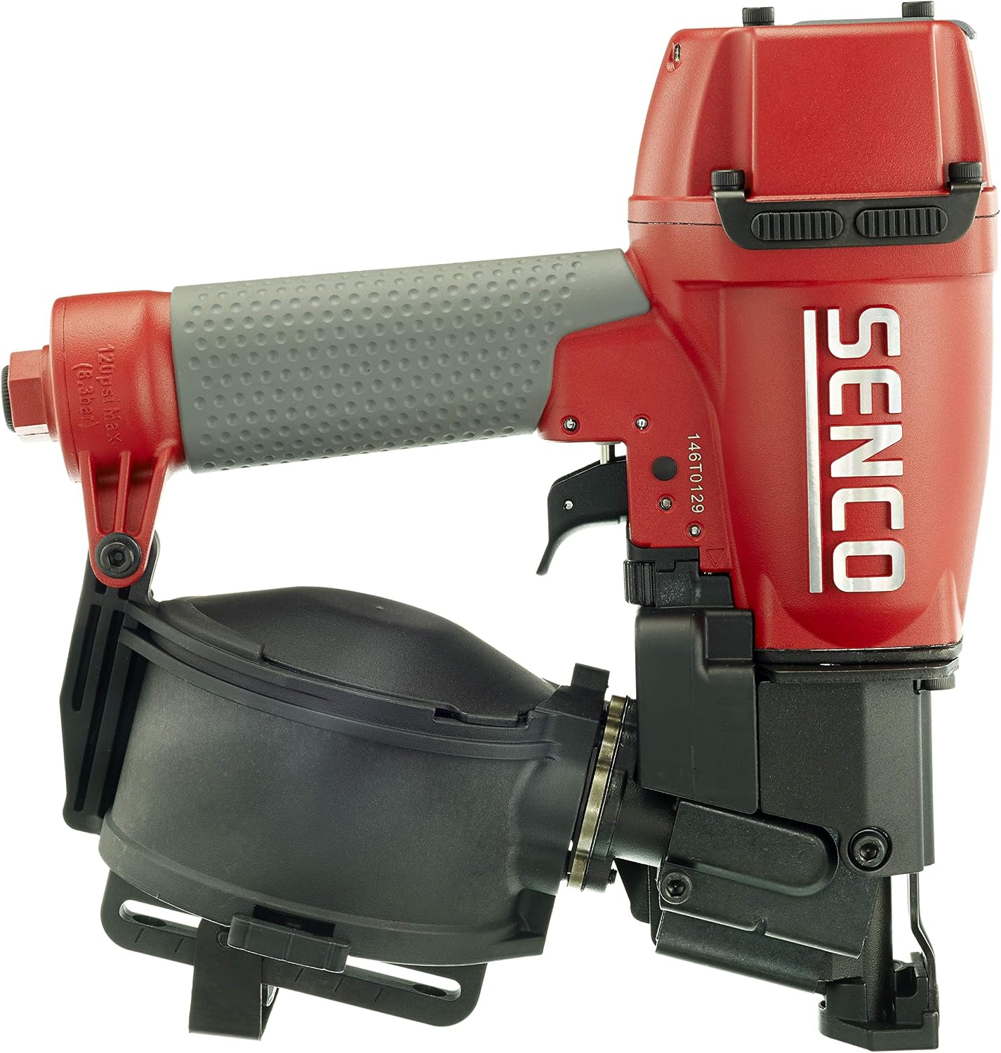 Senco 8V0001N RoofPro 445XP 1-3/4' 15-Degree Angle Wire Pneumatic Coil Siding Nailer, Roofing Nailer