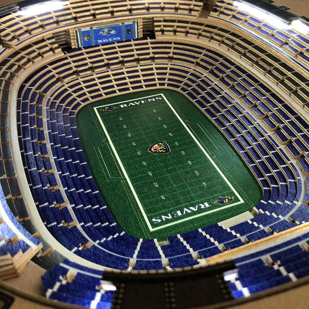YouTheFan NFL 25-Layer StadiumViews Lighted End Table