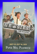 Newsies The Musical, pre-Broadway Playbill + Jeremy Jordan, John Dossett, Kara Lindsay, Andrew Keenan-Bolger, Vincent Agnello