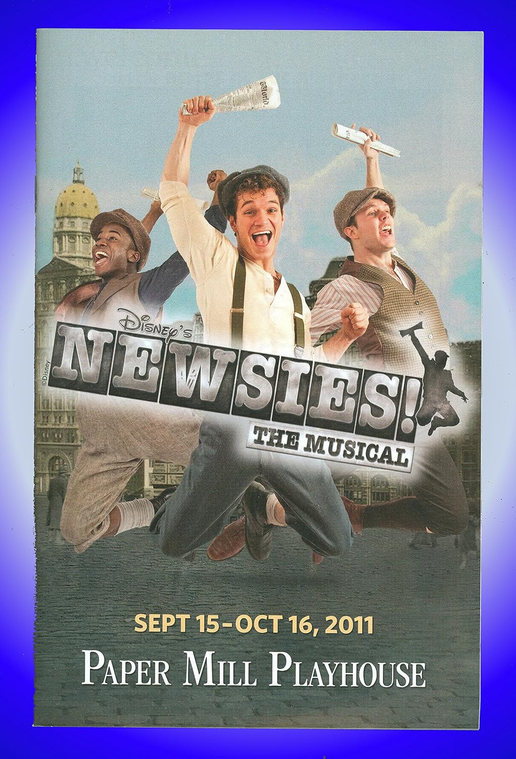 Newsies The Musical, pre-Broadway Playbill + Jeremy Jordan, John Dossett, Kara Lindsay, Andrew Keenan-Bolger, Vincent Agnello